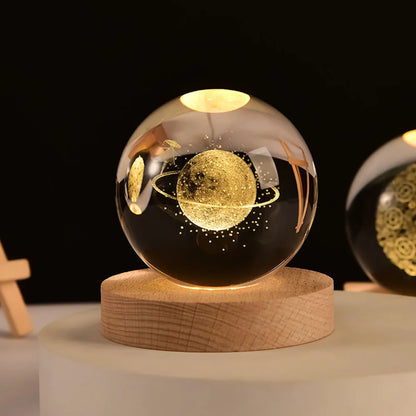 Colorful 3D Solar System Globe Lamp