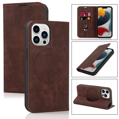 Slim Magnetic Phone Wallet Case with Wireless Charger