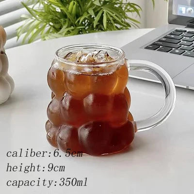 Unique Round Clear Bubble Coffee Mug