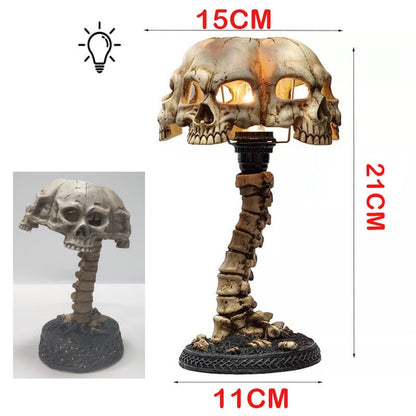 Dark Decorative Skull Desk Lamp