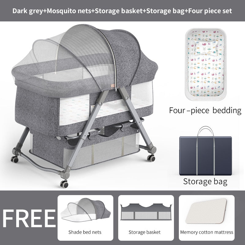 Compact Collapsible Space Saving Baby Bed