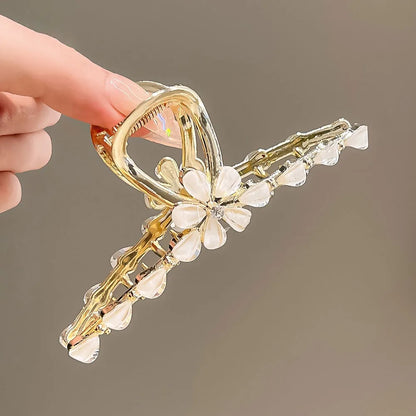 Pretty Flower Hair Slide Clamp