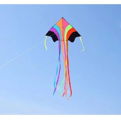 Vibrant Large Rainbow Flying Kite