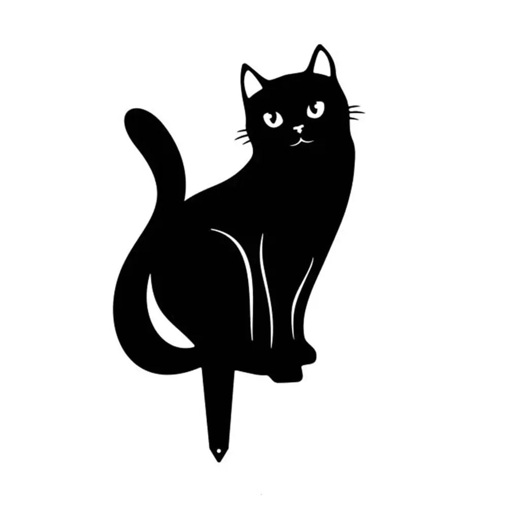 Whimsical Cat Outdoor Decor Statue