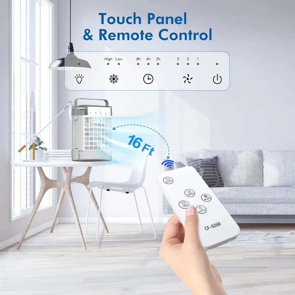 Compact 3-in-1 Air Cooler with Timer