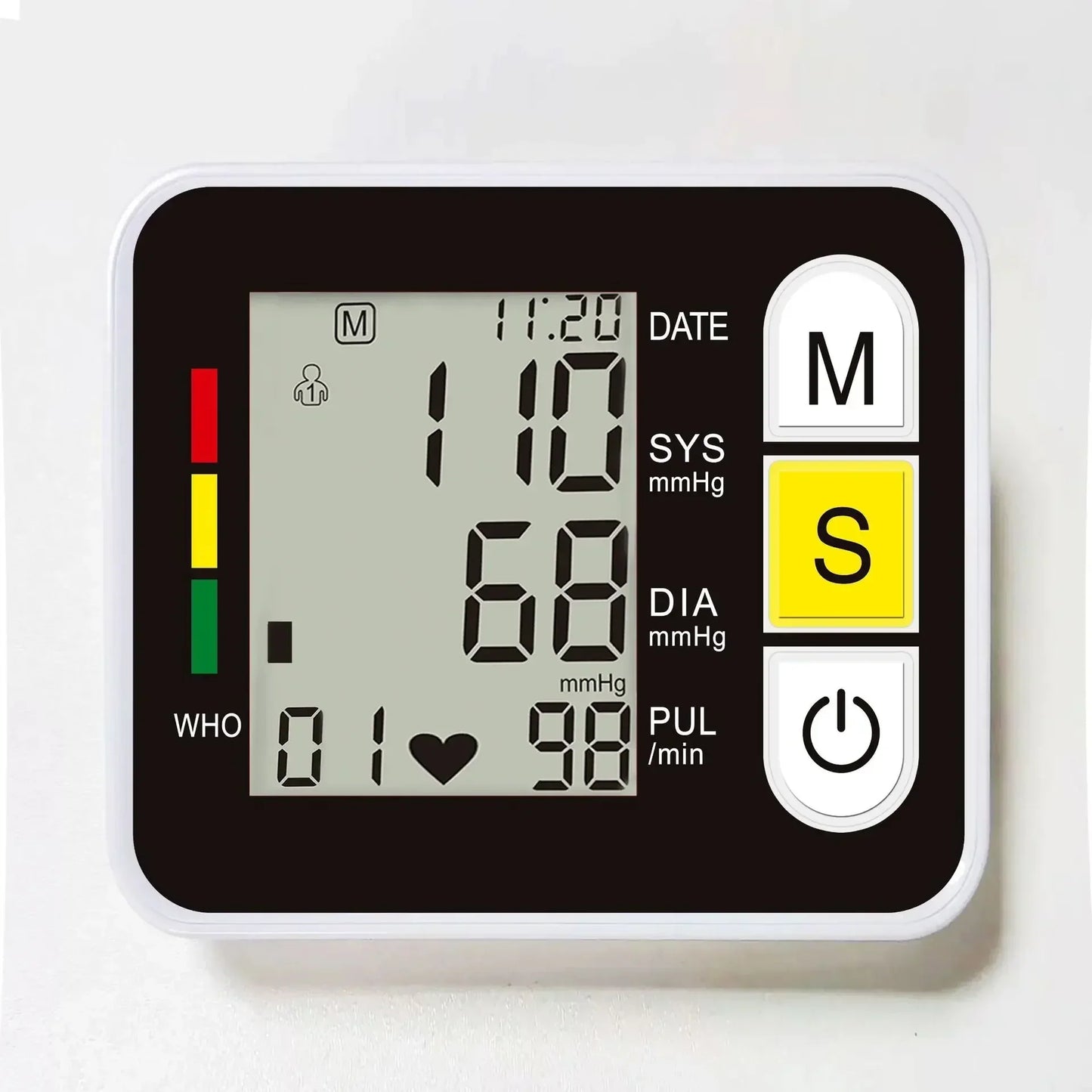 Accurate Wrist Blood Pressure Tracker with LCD Screen