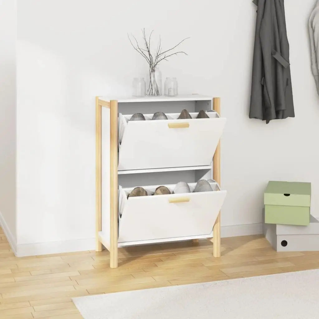 Compact Hallway Shoe Storage with Doors