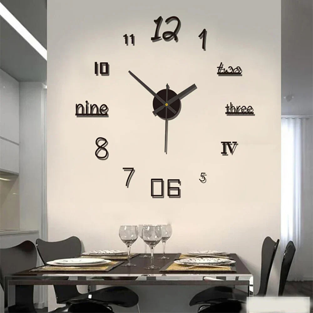 Quiet Classic Wall Clock Analog Home Decoration