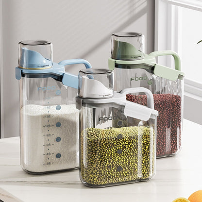 Clear Kitchen Measuring Container Dispenser - Pexav