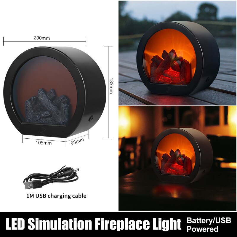 Compact Outdoor Tabletop Fire Lamp