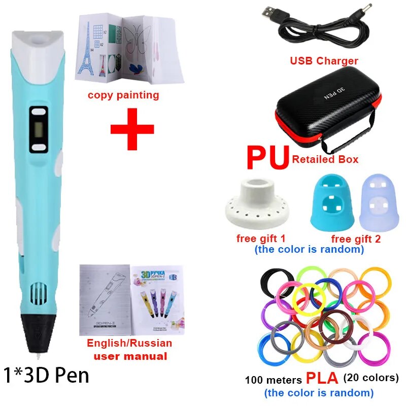 Colorful Kids Drawing 3D Pen