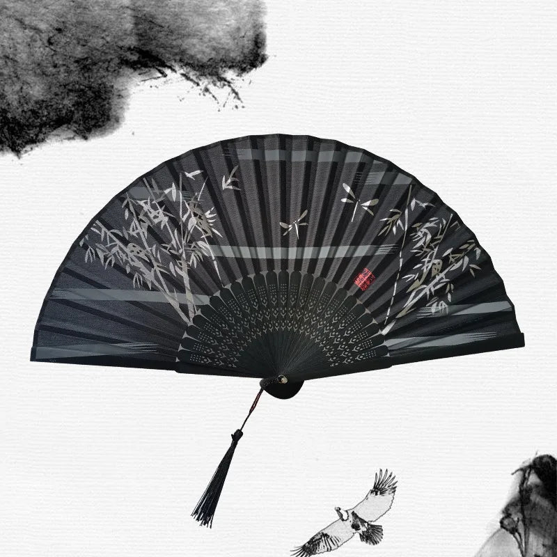 Classic Oriental Floral Folding Fan