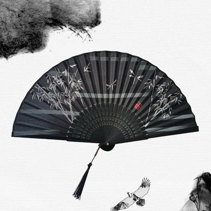 Classic Oriental Floral Folding Fan