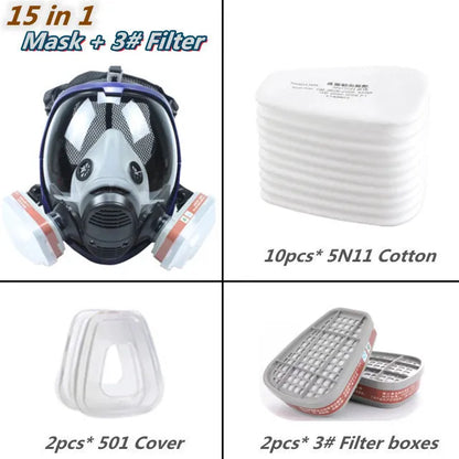 Breathable Face Mask with Clear Lens and Air Purifying Filters