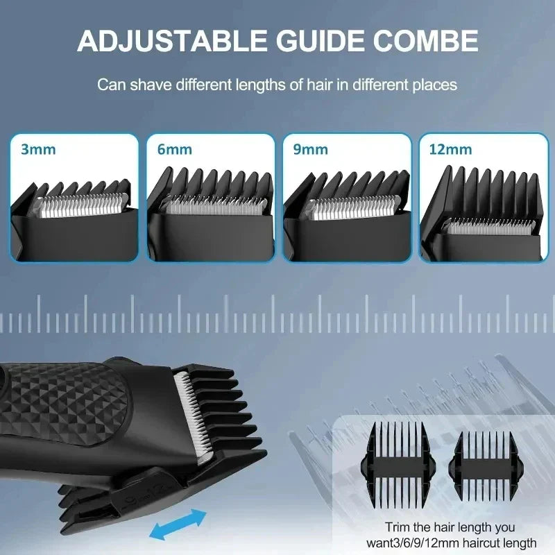 Men's Rechargeable Hair Trimmer for Body Grooming