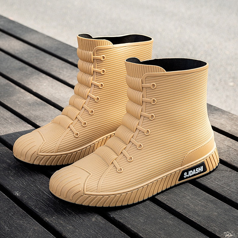 Waterproof Slip On Rain Boots For Women