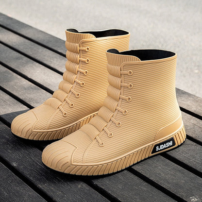 Waterproof Slip On Rain Boots For Women