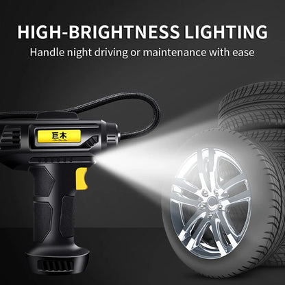 Compact 12V Car Air Pump – Portable Tire Compressor