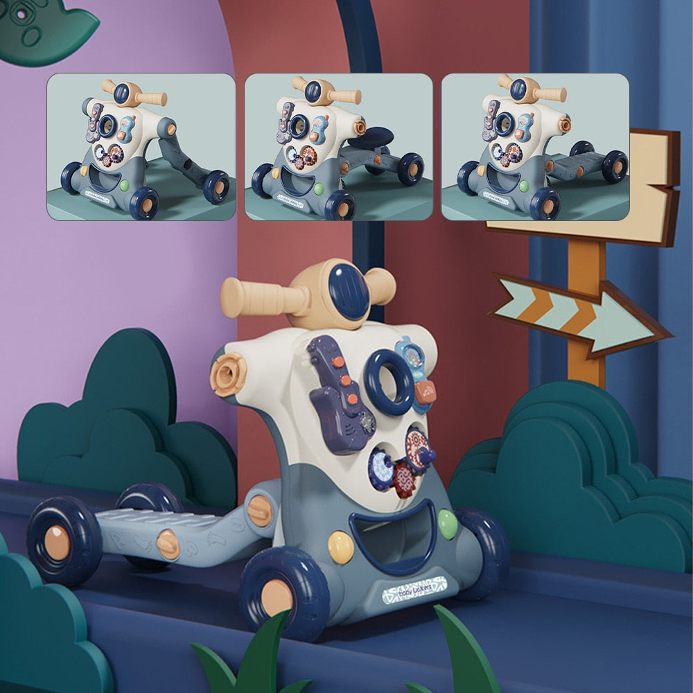 3 in 1 Baby Activity Walker with Wheels - Pexav