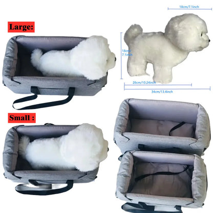 Pet Booster Car Seat – Compact Travel Dog Carrier