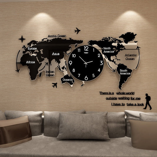 Decorative 3D Acrylic DIY Wall Clock - Pexav