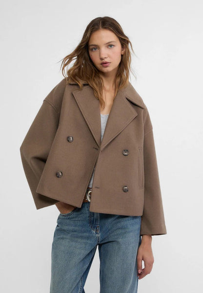 Classic Double Button Short Coat