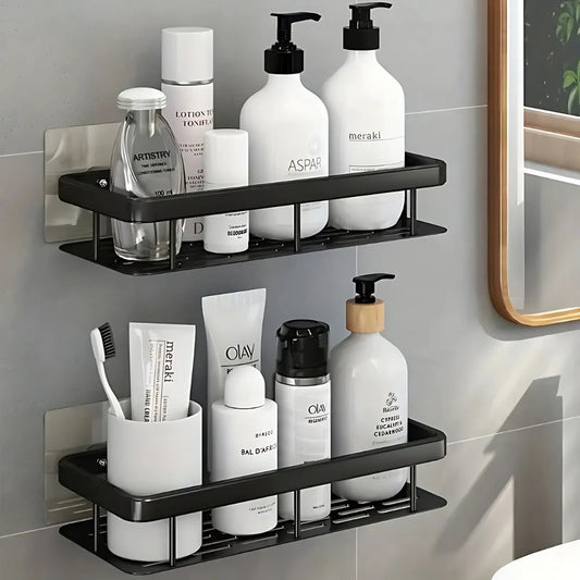 Space-Saving Shower Shelf - Rustproof Bathroom Storage Rack - Pexav