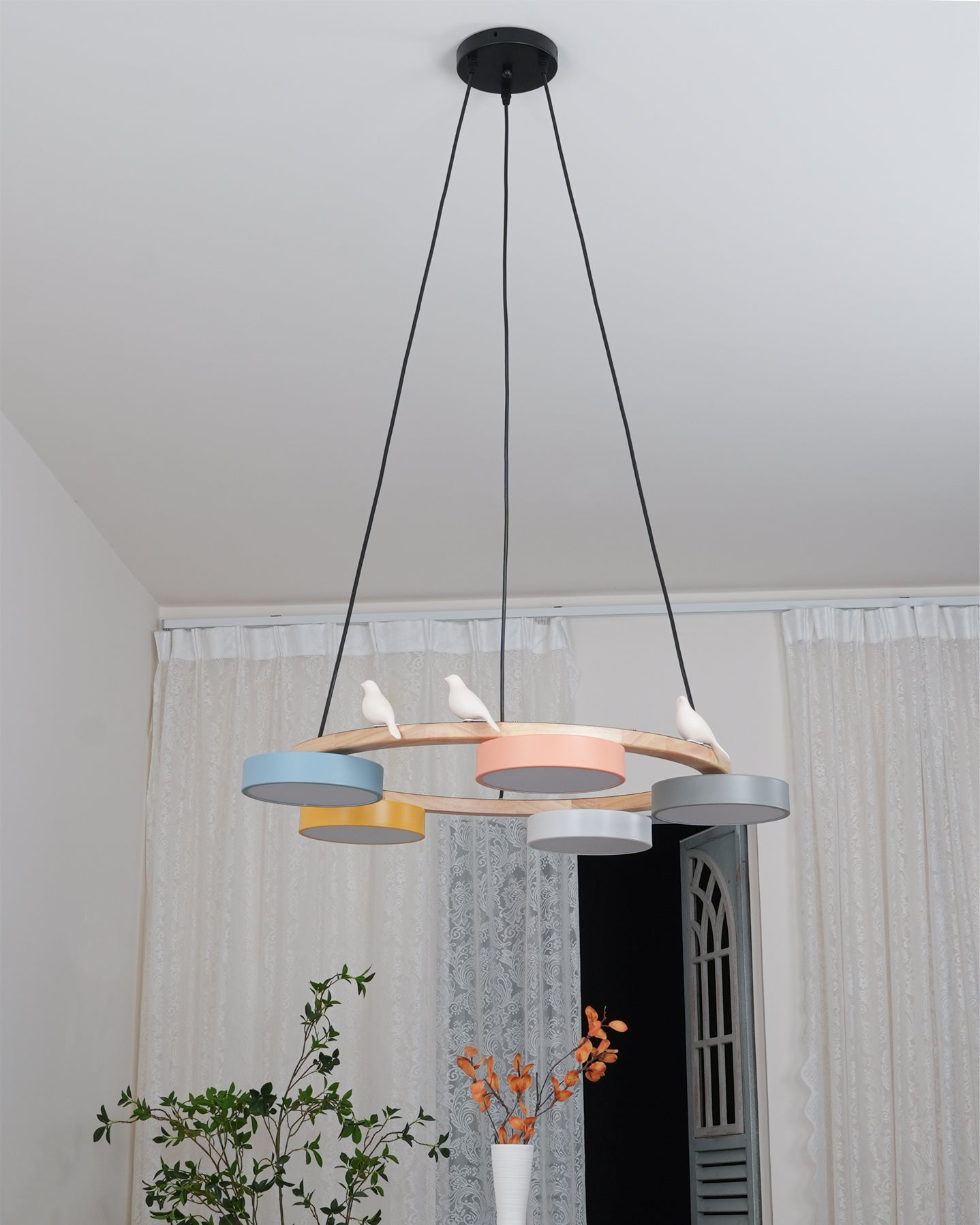 Beautiful Round Pendant LED Ceiling Light Fixture