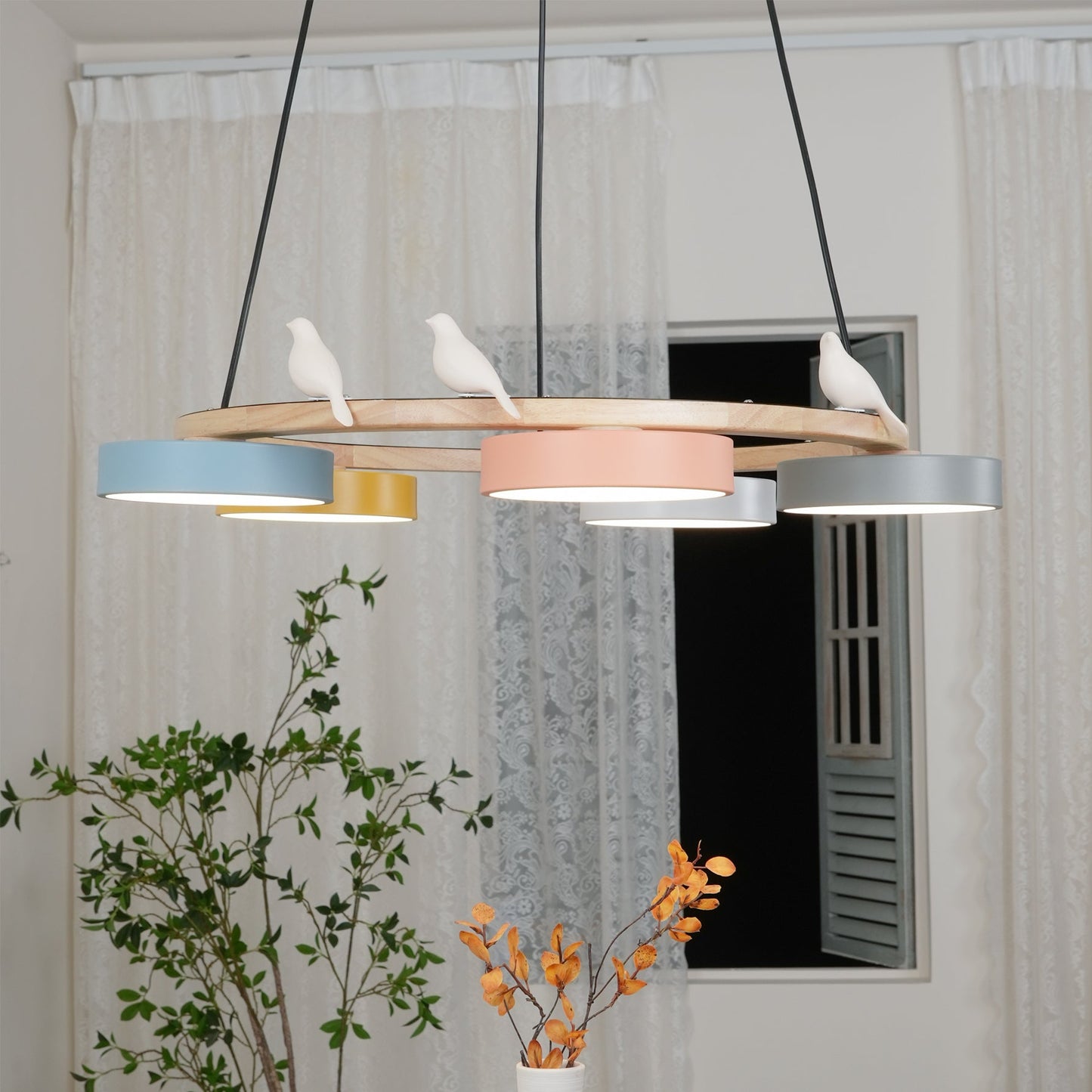 Beautiful Round Pendant LED Ceiling Light Fixture