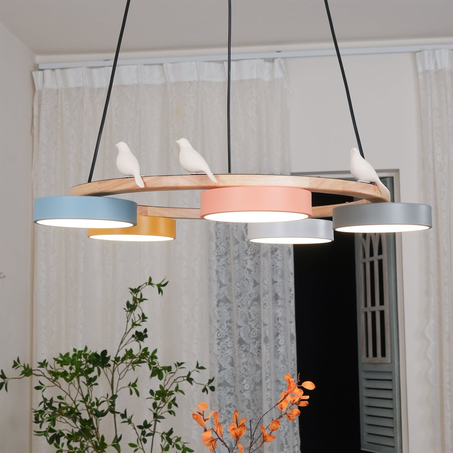 Beautiful Round Pendant LED Ceiling Light Fixture