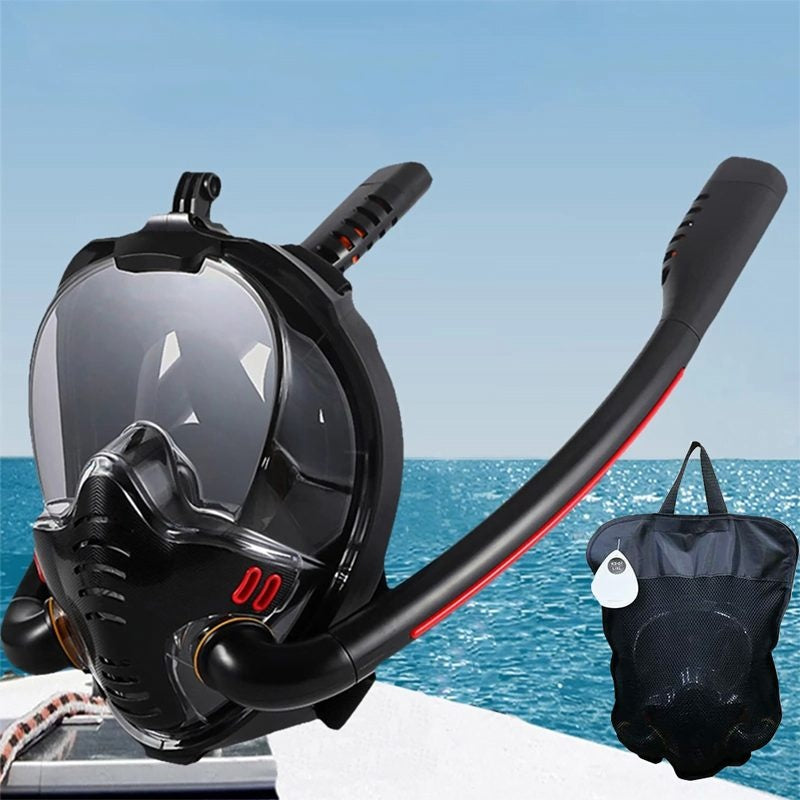 Soft Flexible Scuba Diving Mask with Dual Air Valves - Pexav