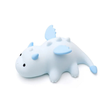 Silicone Dragon Night Light - Rechargeable LED Bedside Lamp with 7-Color RGB, Touch Control, and 30-Minute Timer for Kids 7