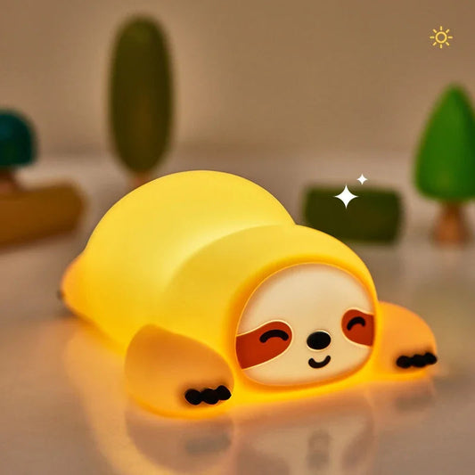 Soft Glow Sloth Table Lamp with Touch Sensor - Pexav