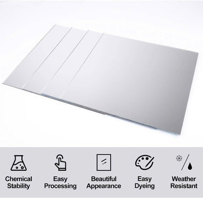Silver Two-Way Mirror Panel – Double-Sided Acrylic PMMA Infinity Smart Surveillance Glass for Home and Commercial Use