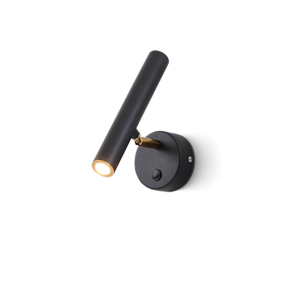 Slim LED Wall Light with Adjustable Arm, Black Finish - Pexav