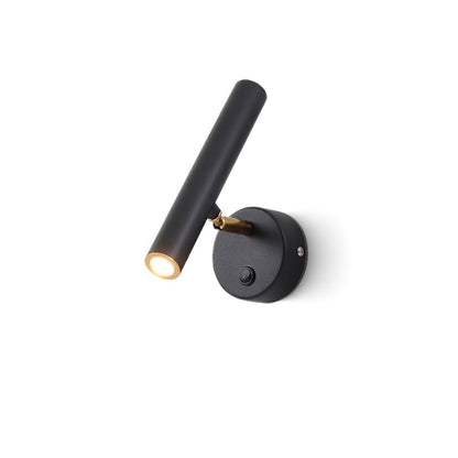 Slim LED Wall Light with Adjustable Arm, Black Finish - Pexav