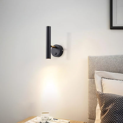 Slender Adjustable Wall Lamp with Integrated LED, Black Finish – Modern Sconce Light for Indoor Spaces 3