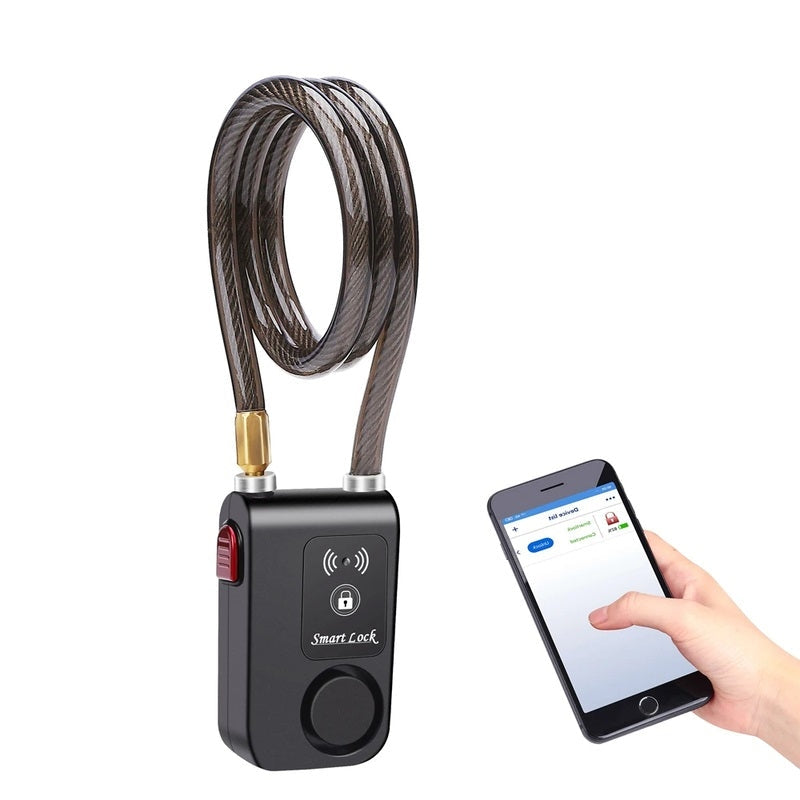 Smart Bluetooth Bike Lock with 110dB Alarm and App Control