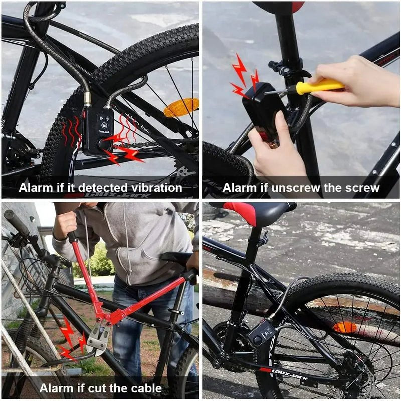 Smart Bluetooth Bike Lock with 110dB Alarm and App Control
