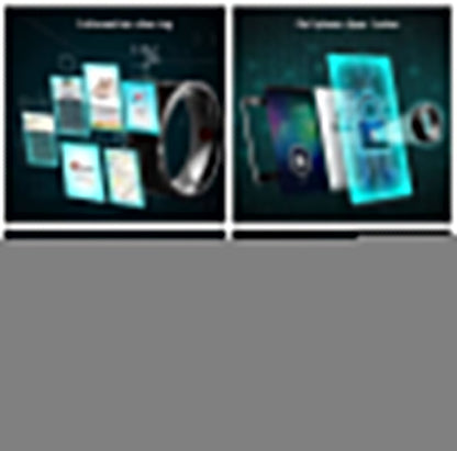 Advanced Bluetooth Smart Ring Tracker Device Black