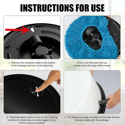Smart Dual-Mode Floor Cleaning Robot – Wet & Dry Auto Mop with Long Battery Life and Low-Noise Operation
