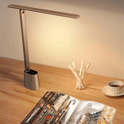 Smart LED Desk Lamp, Rechargeable Table Lamp with Adjustable Brightness and Foldable Design for Home Office and Reading 3