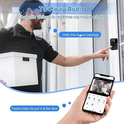 Smart Wireless WiFi Video Doorbell Camera with Two-Way Audio  – HD Night Vision, Two-Way Intercom & Voice Changer