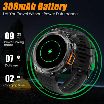 Rugged Waterproof Fitness Smartwatch