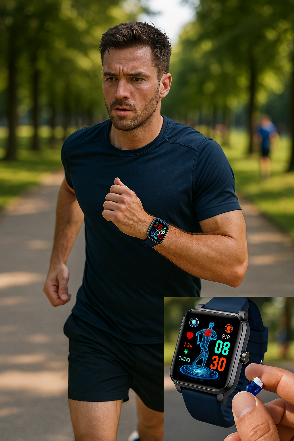 Advanced Fitness Smartwatch - Tracks ECG & Blood Pressure