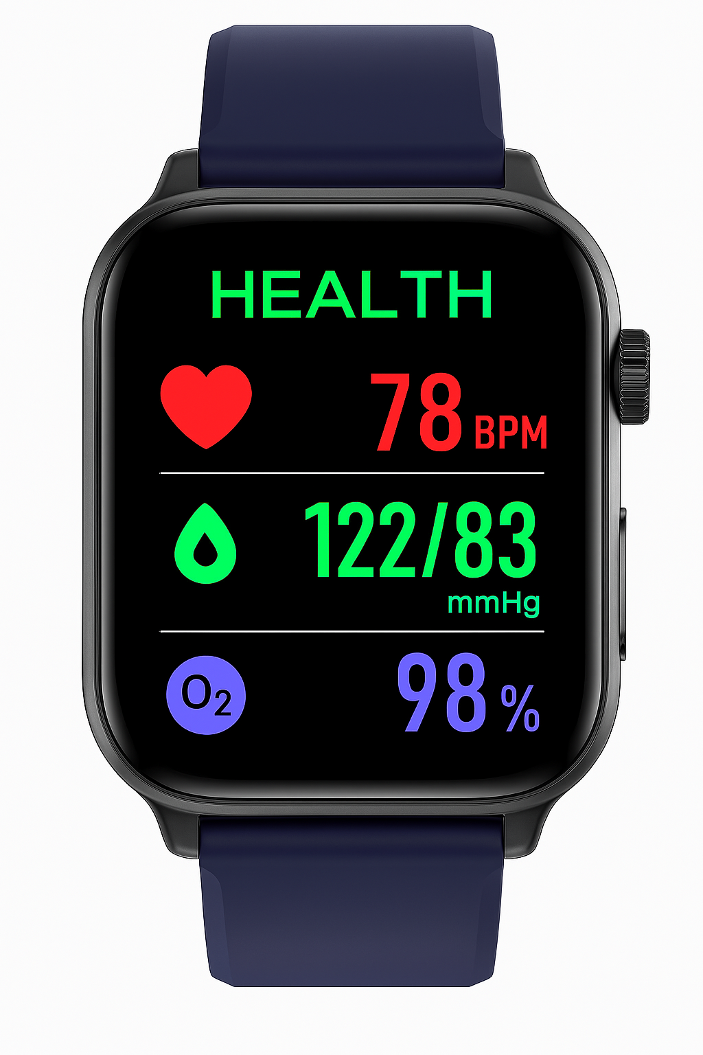 Advanced Fitness Smartwatch - Tracks ECG & Blood Pressure