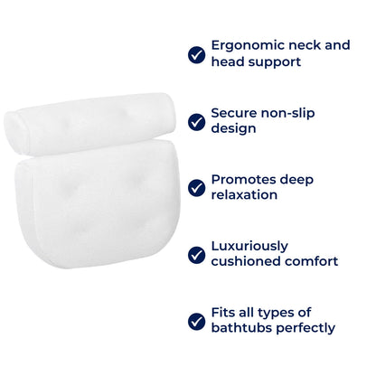 Soft Bathtub Pillow for Neck Support