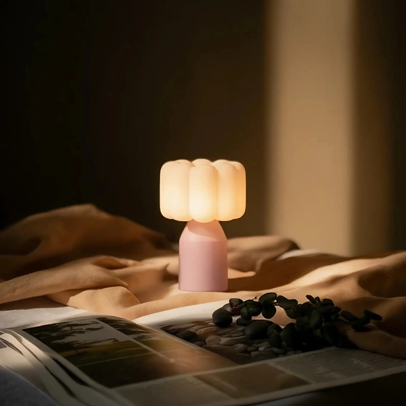 Soft Cloud Table Lamp – Rechargeable Cordless Night Light for Bedroom or Desk 3