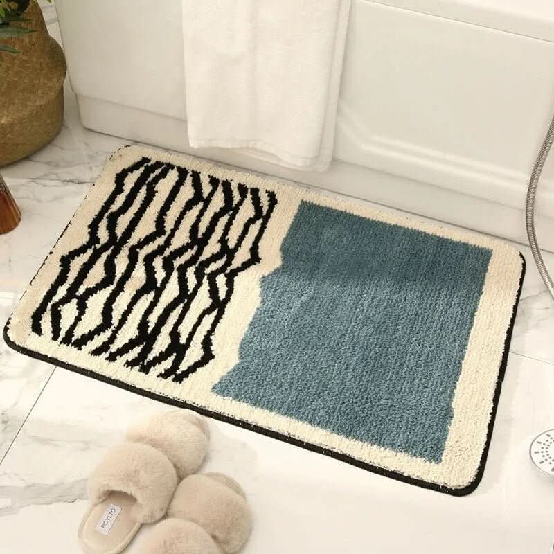 Soft Non-Slip Bath Mat – Elegant Polyester Acrylic Bathroom Rug, Machine Washable, Plush Comfort, Available in Multiple Sizes 2