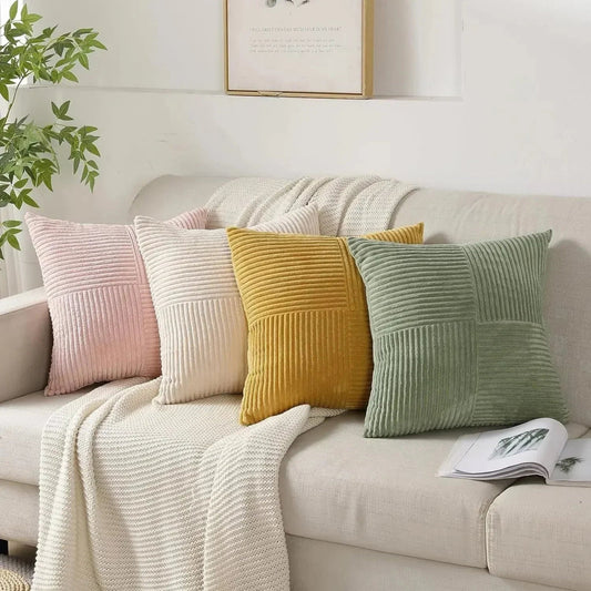 Soft Velvet Pillow Covers – Plush Square Cushion Cases - Pexav